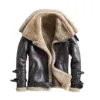 Handmade-New-Mens-Aviator-RAF-Bomber-Flying-leather-Jacket-Double-Collar